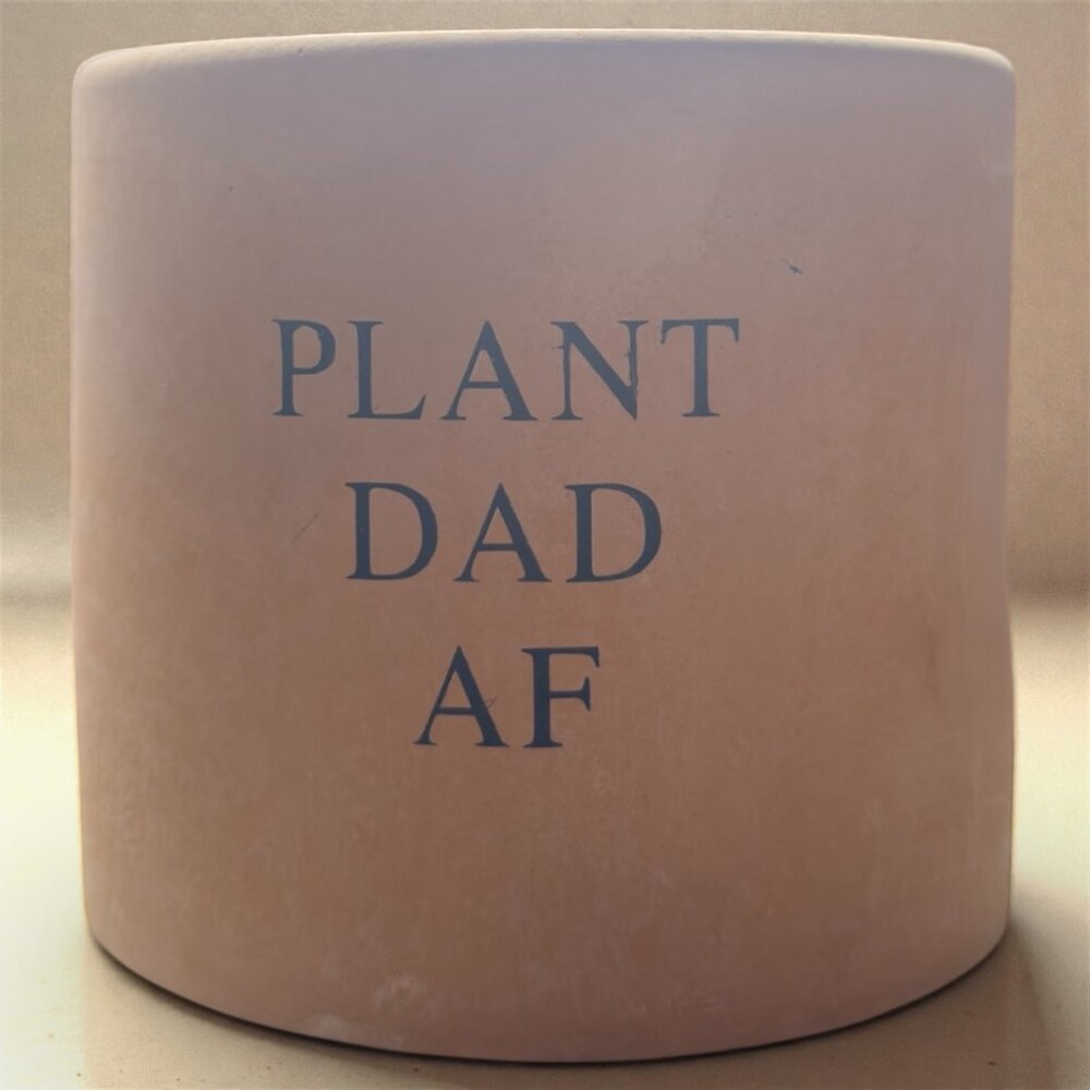 Plant Dad AF Ceramic Planter Funny Gift